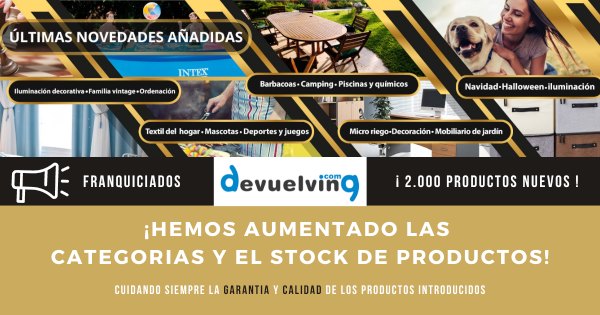 Devuelving, aumento de productos y novedades 2021